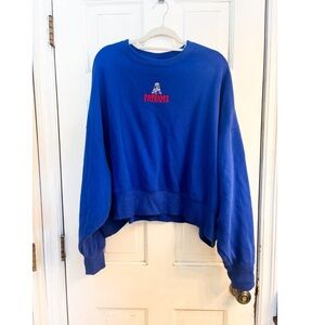 New England Patriots Nike Blue Women's Crew Neck Sweatshirt